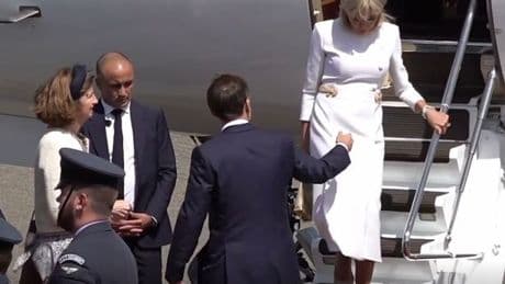 Emmanuel Macron brutally snubbed by wife Brigitte before awkward Kate Middleton greeting