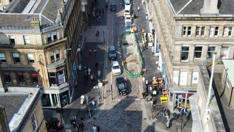 Busy Glasgow city centre street shut down as emergency work takes place