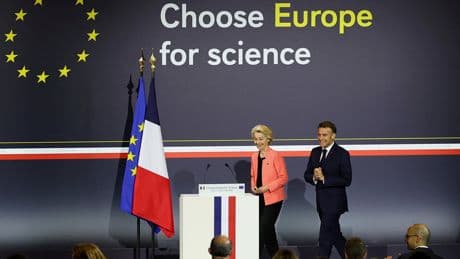 Von der Leyen y Macron anuncian un plan para atraer investigadores a Europa en pleno conflicto de Trump con las universidades