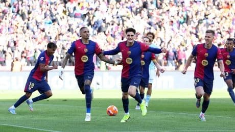 Remontada de campeonato del Barça ante el Celta