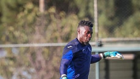Trabzonspor'da Andre Onana, ilk idmanına çıktı!