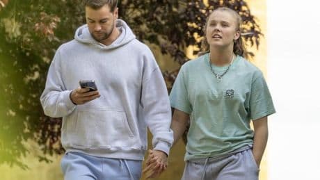 Chris Hughes nuzzles JoJo Siwa’s neck in public lovefest