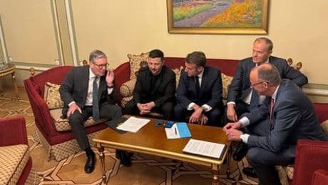 Ukraine: Kanzler Merz und internationale Delegation in Kyjiw für Waffenstillstand