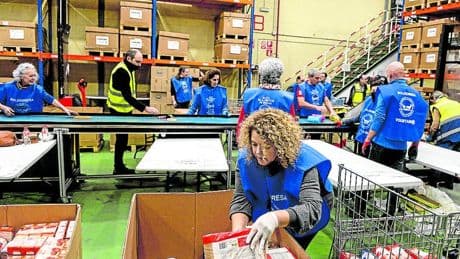 El Banco de Alimentos de Bizkaia paga de IVA el equivalente a 56.000 kilos de comida