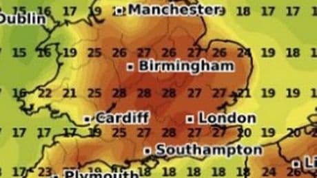 Exact date summer to return as weather maps turn RED and rain finally banished