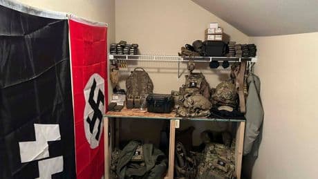 FBI discovers cache of guns, armor and Nazi paraphernalia while raiding home in Washington state