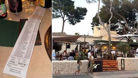 'Mystery US sports star' racks up $74,000 bill during night out at Spanish restaurant