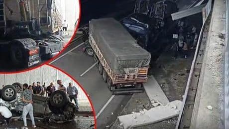 Kastamonu'da feci kaza! Otomobil, TIR'a çarptı: 3 ölü, 5 yaralı