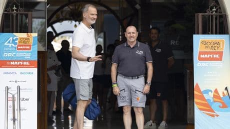 El rey Felipe VI llega al Real Club Náutico de Palma para competir en la 43 Copa del Rey MAPFRE