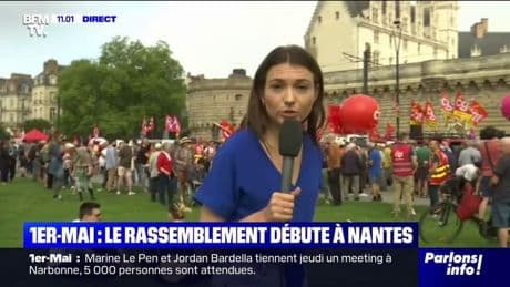1er-Mai: la manifestation est sur le point de s'élancer à Nantes