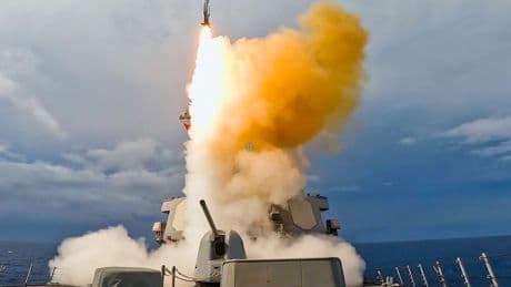 A US Navy destroyer ran through the kind of critical at-sea weapons reload it would need in a Pacific missile fight