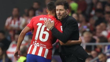 El Cholo, del halago a Gallagher al 'empujón' a Nahuel Molina