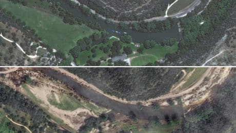 Texas flood before-and-after pictures show devastating toll of catastrophe which left 120 dead and 173 missing