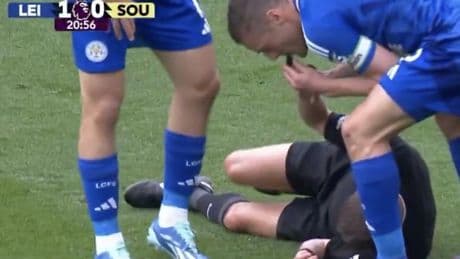 Premier League forced to replace Leicester vs Southampton referee after Jamie Vardy stunt