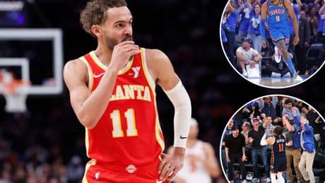 Trae Young trolls Knicks fans during Thunder-Nuggets Game 7
