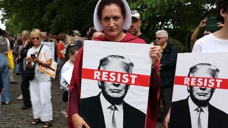 Donald Trump protests across Scotland against US President's visit in pictures