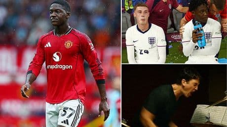 Cole Palmer stirs up fans with cryptic three-word message on Kobbie Mainoo's mysterious Instagram post - after Man United star failed to secure loan move on deadline day