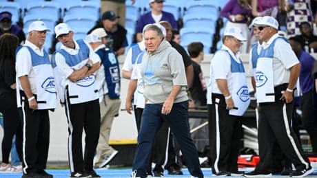 Jordon Hudson joins Bill Belichick for star-studded UNC football debut