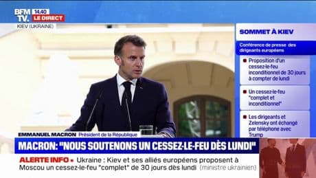 Sommet européen à Kiev: "Nous continuerons d'agir pour que l'Ukraine ait des garanties de sécurité robustes" annonce Emmanuel Macron