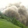 Astonishing new footage shows the moment Swiss village is buried by falling glacier, obliterating houses - as mayor declares 'the unimaginable has happened'