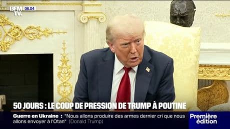 Donald Trump menace les alliés de la Russie de droits de douane de 100% sans accord sur l'Ukraine d'ici 50 jours