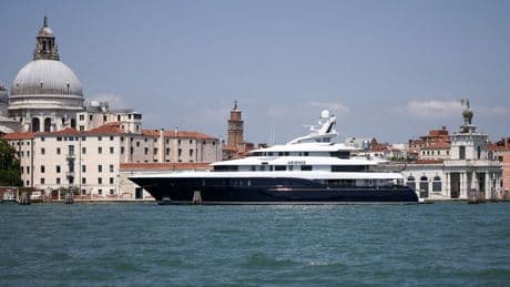 Guests descend on Venice for Bezos's &#163;41m wedding - amid last-minute change after protests