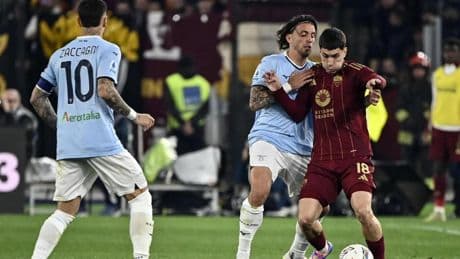 A falta de Dybala, Soulé rescata a la Roma en el derbi contra el Lazio