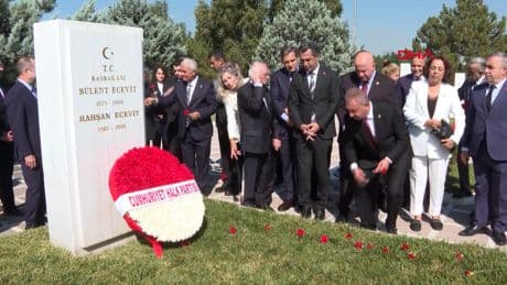 CHP'den eski genel başkanların kabirlerine ziyaret
