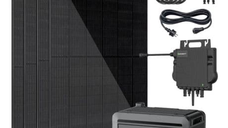 Bifaziales Balkonkraftwerk mit Speicher: Discounter bietet das Set im Angebot