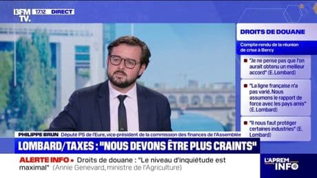 Droits de douane: "Emmanuel Macron et le gouvernement ont fait le choix de se satisfaire de ce moindre mal", déplore Philippe Brun (Socialistes et apparentés)
