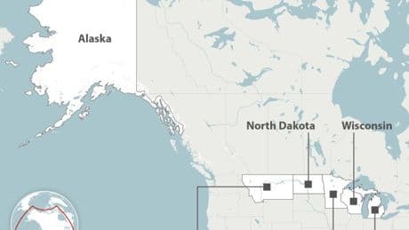 Map shows where northern lights will be visible tonight in the US