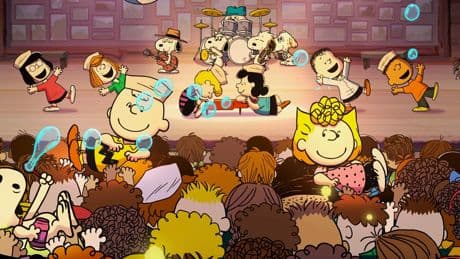 Charlie Brown and Snoopy offer an animated 'Peanuts' musical about summer camp