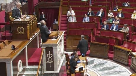 Storms in France leave 2 dead, 17 injured and cause parliament to spring a leak