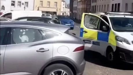 Man charged with attempted murder after collision involving police officer in Scots town