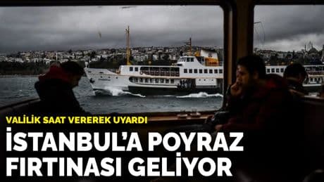İstanbul Valiliği saat vererek uyardı: Poyraz fırtınası geliyor