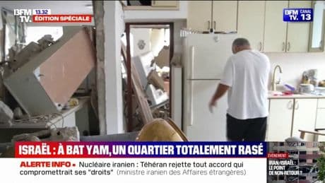 L'émotion et le désarroi des habitants de Bat Yam, après plusieurs frappes iraniennes sur la ville israélienne