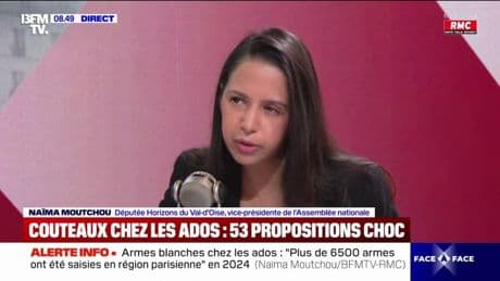 Armes blanches à l'école: "Je crois à l'intérêt de la vidéosurveillance", affirme Naïma Moutchou, député Horizons du Val-d'Oise