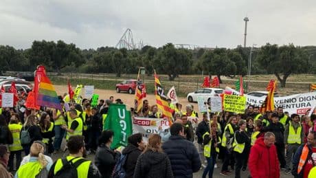 Huelga en Port Aventura: el 80% de la plantilla participa en la protesta, según sindicatos
