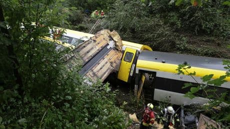 At least three killed after train derailed in Germany, police say
