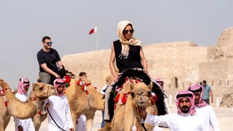 AP PHOTOS: US Homeland Security Secretary Noem visits Middle East