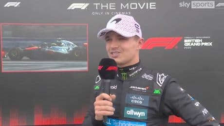 Sky Sports forced to apologise as Lando Norris swears live on TV moments after emotional British Grand Prix win