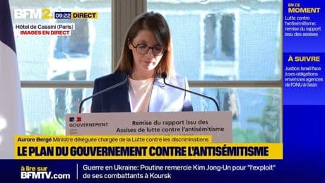 Pour Aurore Bergé, la responsabilité de l'antisémitisme "tient en trois lettres: LFI"