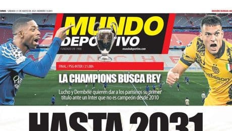 Portada de hoy de la Edición Bizkaia-Araba de Mundo Deportivo
