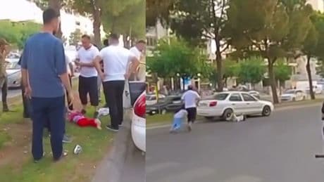 Babalarıyla yolun karşısına geçmek isterlerken otomobil çarptı: 2 çocuk yaralı