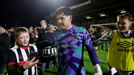 Grimsby goalkeeper and Man United fan admits he’s ‘half fuming’ after inflicting stunning upset