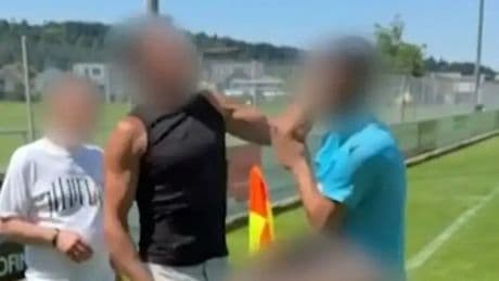 Referee PUNCHED by angry dad with brutal uppercut in shocking scenes during children’s match
