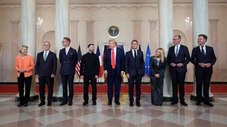 Photos: What Zelenskyy and European leaders' visit with Trump at the White House looked like