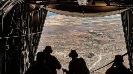 Inside the aid drops onto Gaza’s torched ruins - with the starving too weak to fight for food