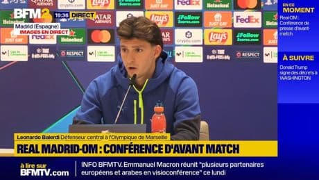 "Il faut minimiser les erreurs et donner le maximum. On pourrait créer du danger", s'enthousiasme Leonardo Balerdi avant Real-OM