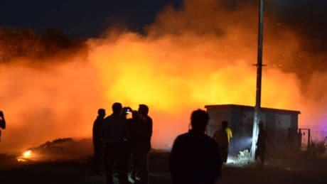 Ankara'da eski çöp dökme sahasında yangın